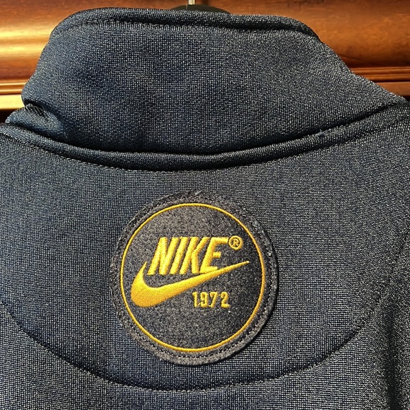 Nike Navy Blue & Gold 1972 Edition Y2K Zip Up Sweatshirt in excellent condition - Picture 2 of 8